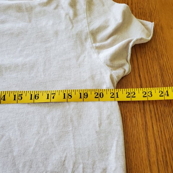 asos Distressed Look Short Sleeve Tee Large Oatmeal Color - Picture 15 of 16